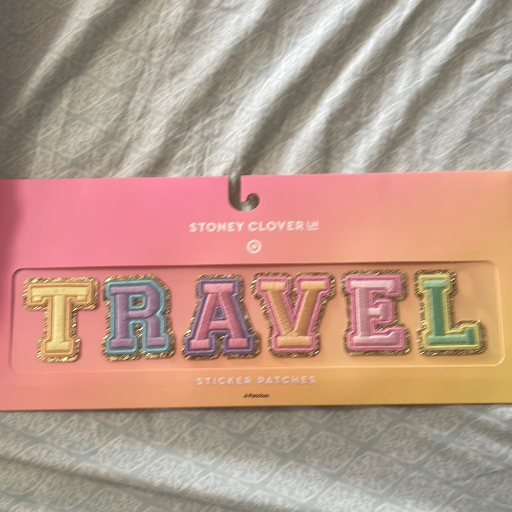 NWT Stoney Clover Lane Travel letters